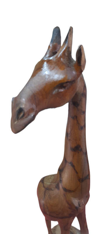 Handcrafted Wood Giraffe