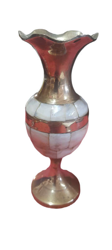 Brass Pearl Vase