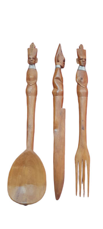 Vintage African Tribal Art Hand Carved