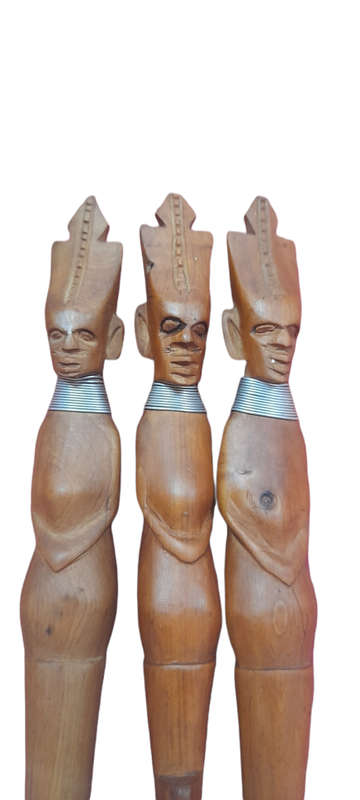Vintage African Tribal Art Hand Carved
