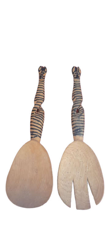 Handcrafted Wooden Fork And Spoon