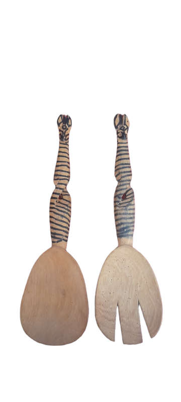 Handcrafted Wooden Fork And Spoon