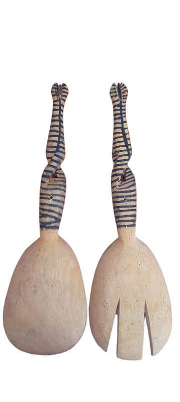 Handcrafted Wooden Fork And Spoon