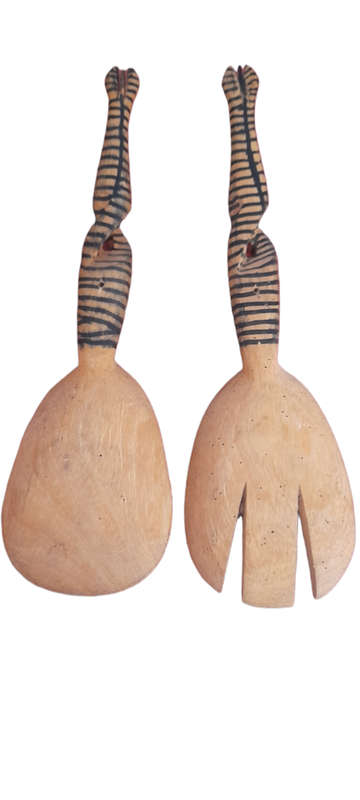 Handcrafted Wooden Fork And Spoon