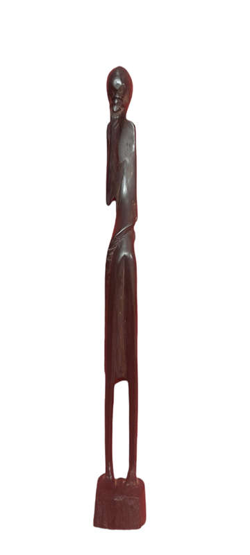 Handcrafted Wood African Man
