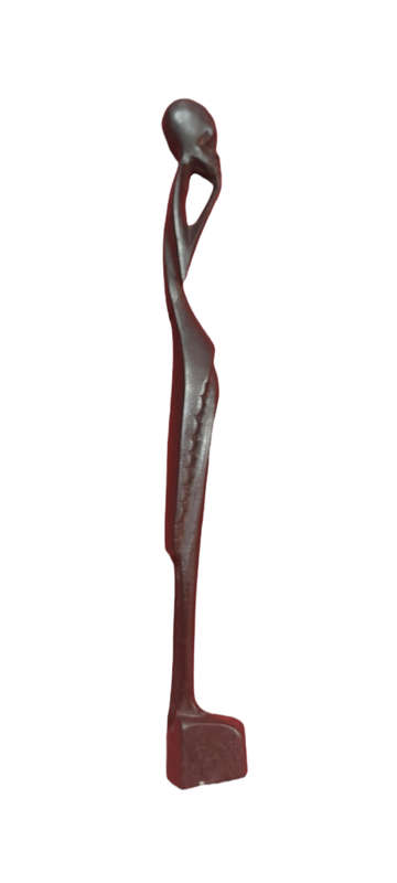 Handcrafted Wood African Man