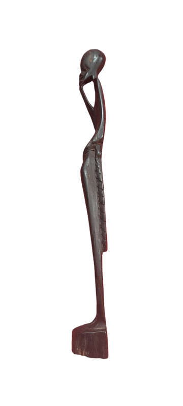 Handcrafted Wood African Man