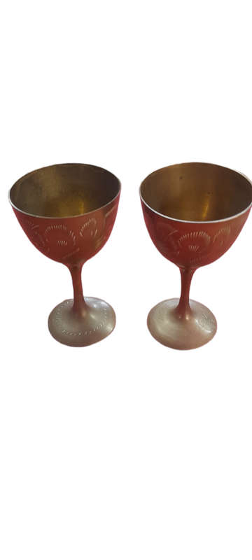 Small Brass Goblets