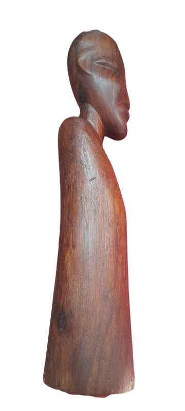 Handcrafted Wood African Man