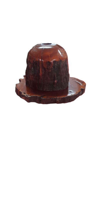 Vintage Handcrafted African Wood Pencil Holder