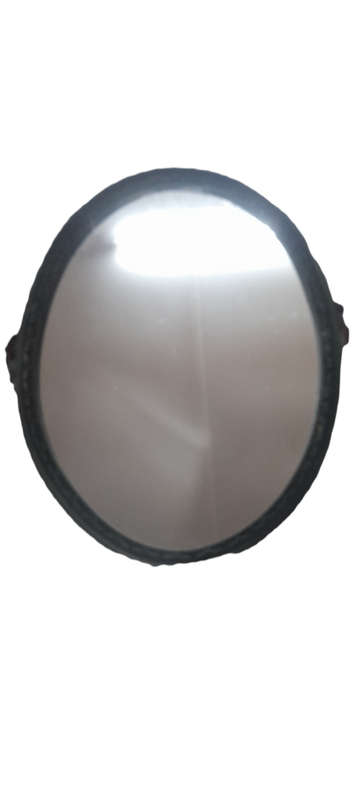 Wooden Frame Oval Mirror