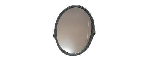 Wooden Frame Oval Mirror