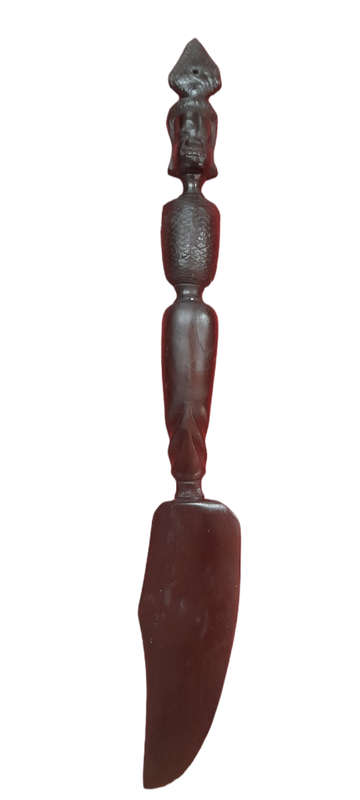 Handcrafted Wood African Fork And Knife