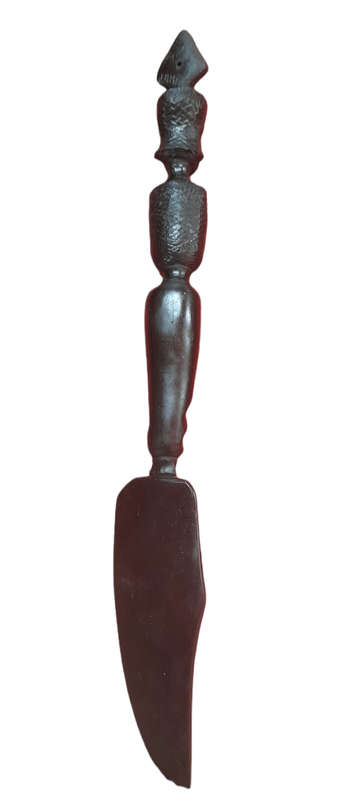 Handcrafted Wood African Fork And Knife