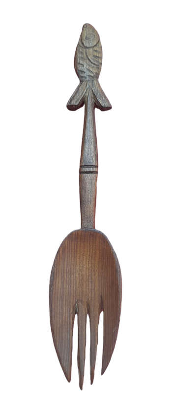 Handcrafted Wood Fork And Spoon
