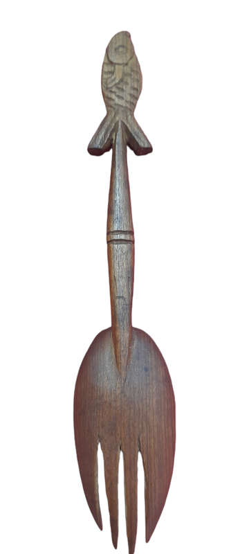 Handcrafted Wood Fork And Spoon