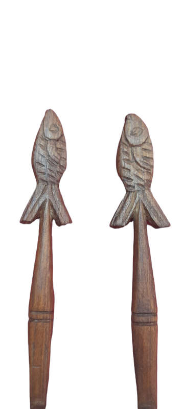 Handcrafted Wood Fork And Spoon
