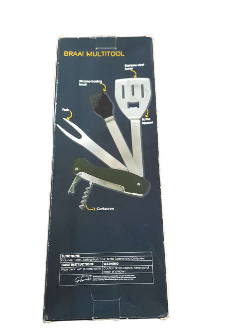 Braai Essentials Multitool, 5 Functions  