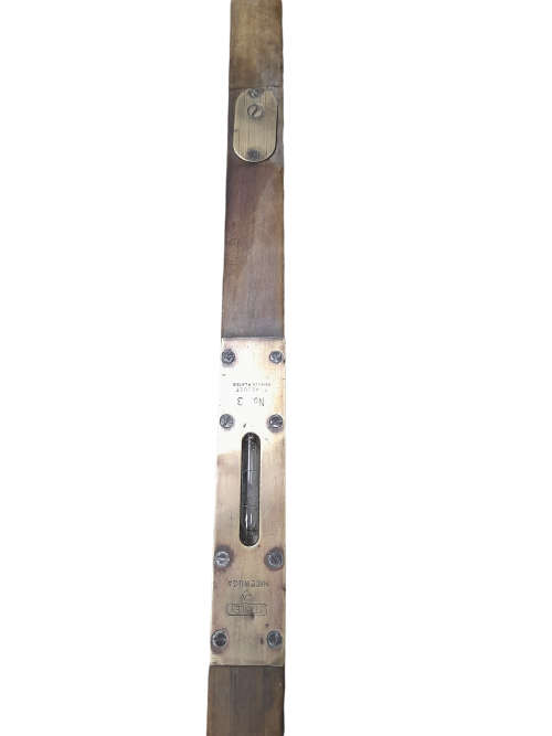 Vintage Stanley Sweetheart Brass and Wood Level No.3