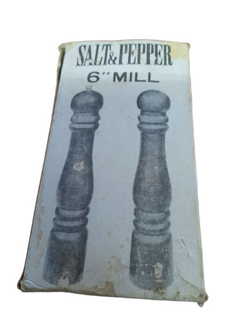 Vintage Salt & Pepper 6` Mill  