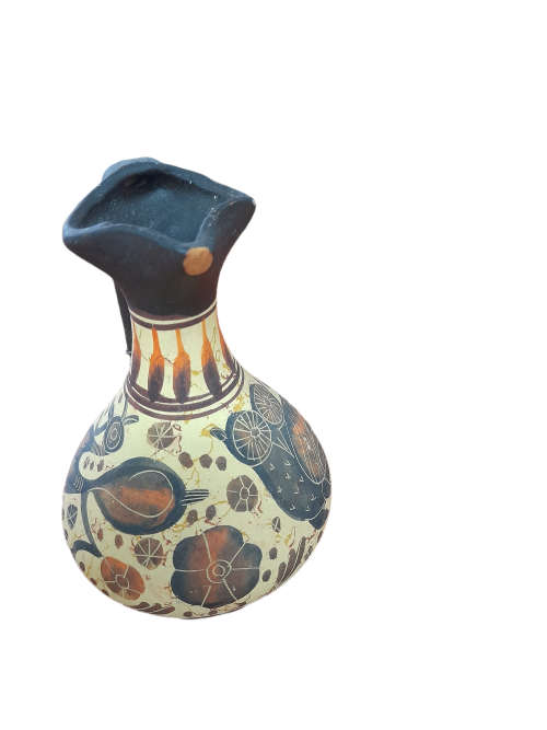 Corinthian Period Handpainted Jug Replica, Made in Greece 