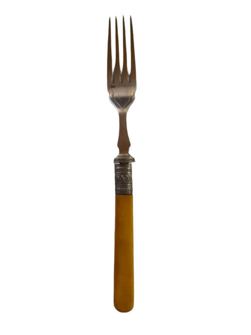 Vintage Set Of Two Silver Plated Fish And Fork Set