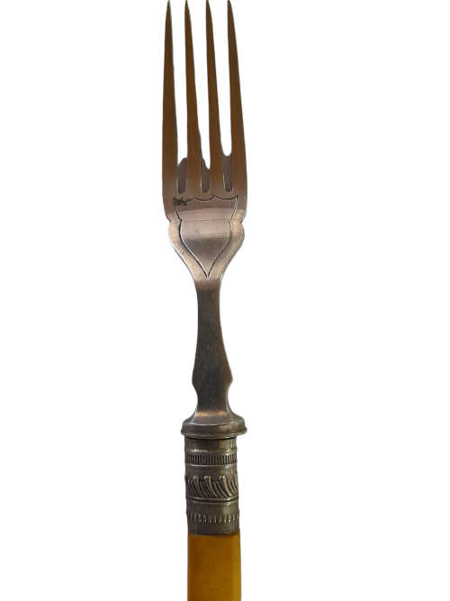 Vintage Set Of Two Silver Plated Fish And Fork Set