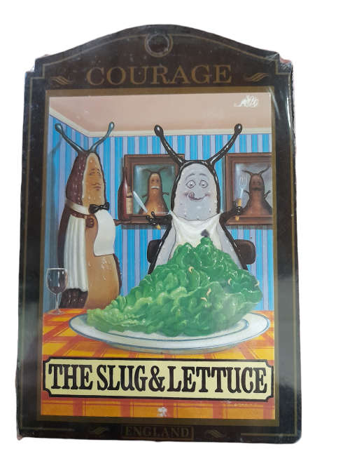 Courage ` The Slug & Lettuce` The Famous British Pub Sign Collection