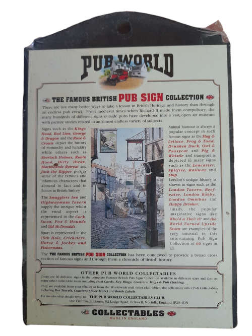 Courage ` The Slug & Lettuce` The Famous British Pub Sign Collection
