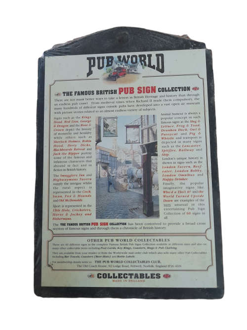 Whitbread `The Pig and Whistle` The Famous British Pub Sign Collection