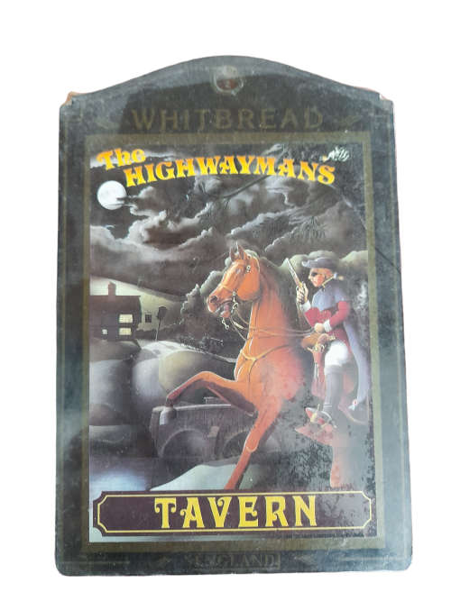Whitbread `The Highwaymans Tavern` The Famous British Pub Sign Collection