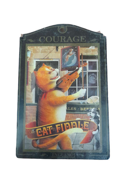 Courage `The Cat and Fiddle` The Famous British Pub Sign Collection
