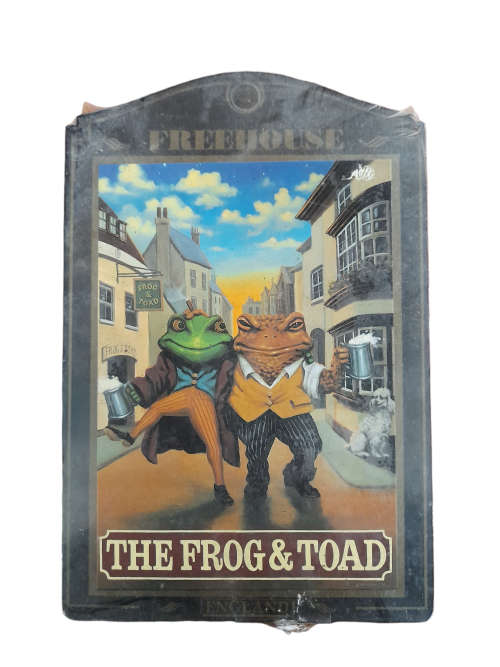 Freehouse `The Frog and Toad` The Famous British Pub Sign Collection