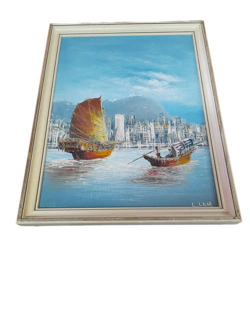 Vintage Oil Painting by L.Lam  