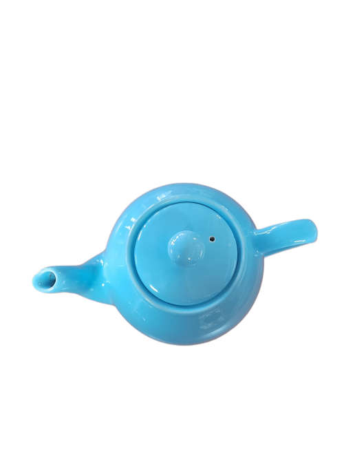 Blue Ceramic Teapot, marked England  