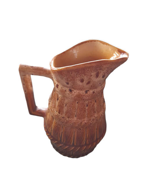 Vintage Drip Glaze Pitcher  