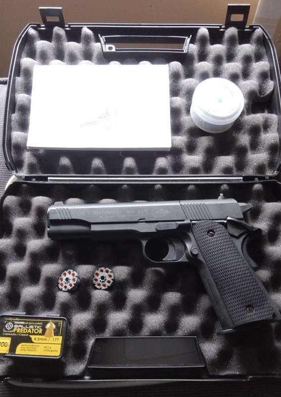 Umarex Colt Government 1911 A1 4.5mm C/W Hardcase, Pellets and Co2