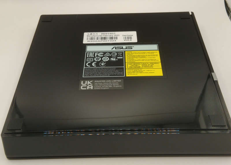 ASUS Optical SDRW-08D2S-U External Slim DVD Writer (SDRW-08D2S-U Lite)