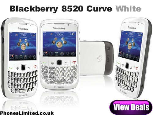 BlackBerry Curve 8520 WHITE In a EXCELLENT CONDITION Warranty