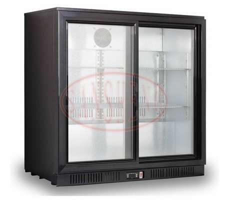 Back Bar Cooler 210 Litre Sliding Door Can be Used Almost Anywhere