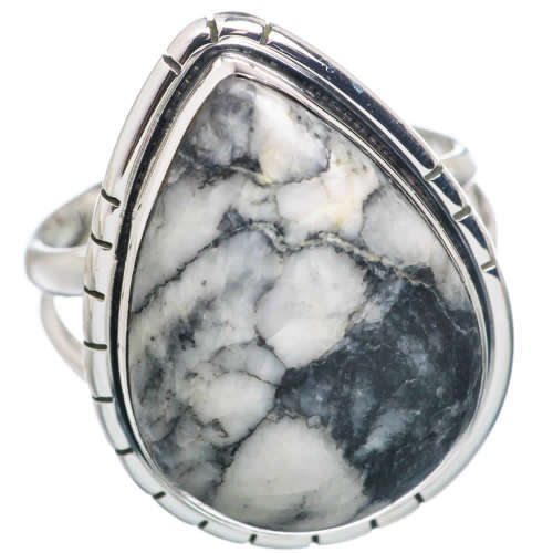 Pinolith Jasper 925 Sterling Silver Ring Size R