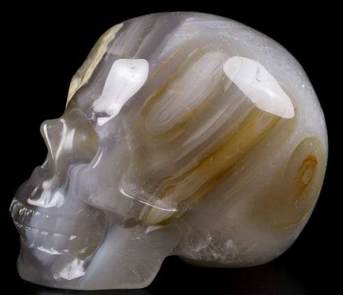 Agate Carved Crystal Skull
