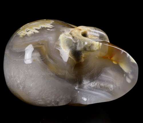 Agate Carved Crystal Skull
