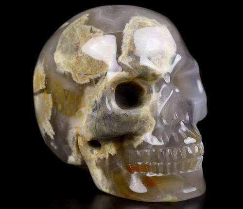 Agate Carved Crystal Skull