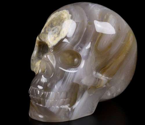Agate Carved Crystal Skull