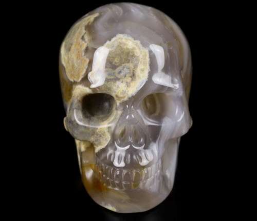 Agate Carved Crystal Skull