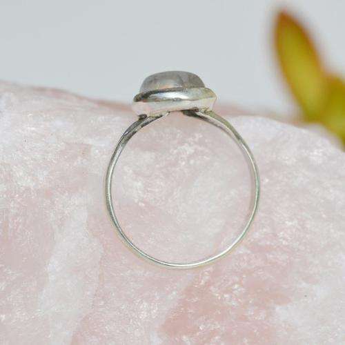 Rainbow Moonstone Ring