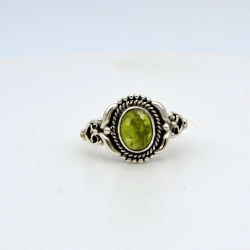 Peridots Sterling Silver Ring