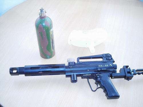 armotech wg-65 with bottle and hopper needs hose line