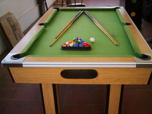 Full sized pool table (rubber side cushion moved)buyer to collect or organise collection